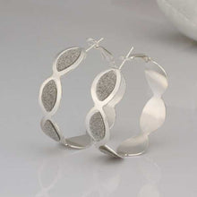 silver plated earing style hoop earring silver plated earrings smte40 J4U66