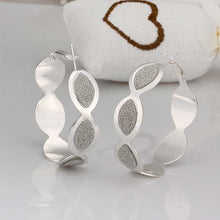 silver plated earing style hoop earring silver plated earrings smte40 J4U66