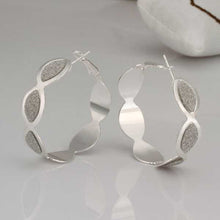 silver plated earing style hoop earring silver plated earrings smte40 J4U66