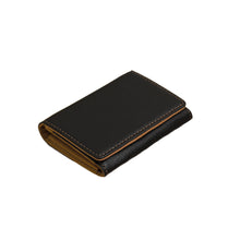fashon men women small wallet pu leather fold contrast snap button mini purse bills coin card holder J4U66
