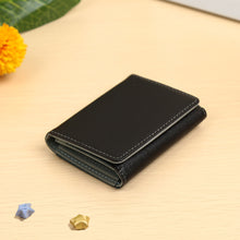 fashon men women small wallet pu leather fold contrast snap button mini purse bills coin card holder J4U66