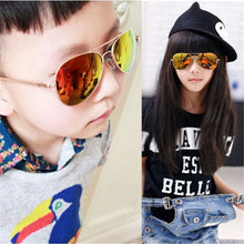 New Girls Boys Metal Frame Mirror Lens Sunglasses Square Eyeglasses Eyewear For Kids PY6 J4U66