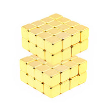 golden magnetic cubes 5 mm 4 pieces ndfeb magnets magnetic cube puzzle educational kids toys magnetic balls forchildren J4U66