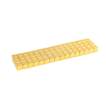 golden magnetic cubes 5 mm 4 pieces ndfeb magnets magnetic cube puzzle educational kids toys magnetic balls forchildren J4U66