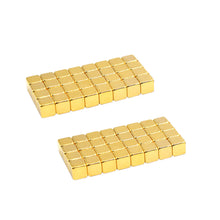golden magnetic cubes 5 mm 4 pieces ndfeb magnets magnetic cube puzzle educational kids toys magnetic balls forchildren J4U66