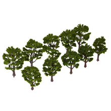 handcrafted tree model architectural model for train layout garden scenery scene wargame landscape 10pcs plastic model trees J4U66