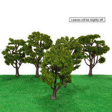 handcrafted tree model architectural model for train layout garden scenery scene wargame landscape 10pcs plastic model trees J4U66