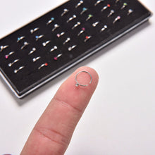 Stainless Steel Nose Open Hoop Ring Nose Ring Piercing Nose Studs with Box Body Piercing Jewelry 40pcs 0r 18pcs J4U66