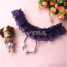 Women's Open Crotch Lace Thong with Pearls G String Sexy Beading Panties Massaging Underwear Erotic Lingerie Sex Toy J4U66