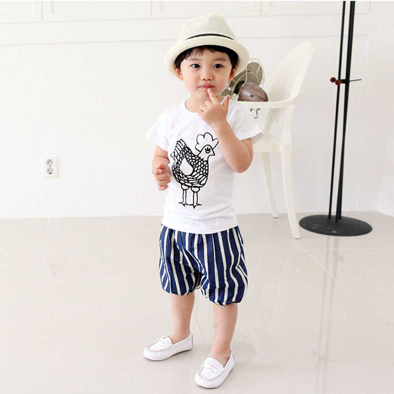 New Kids Boys Casual Short Sleeve Pullover Cotton T-shirt Tee Tops Baby Clothing T Shirts J4U66