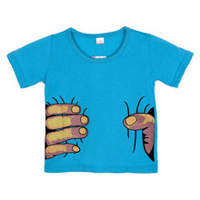 kids clothes girls boys hand printed 3d effect funny t-shirtss child tops tee shirts J4U66
