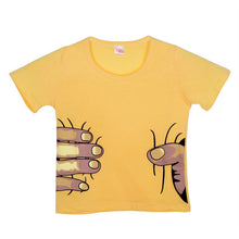 kids clothes girls boys hand printed 3d effect funny t-shirtss child tops tee shirts J4U66