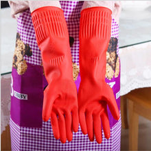 New Kitchen Wash Dishes Cleaning Waterproof Long Sleeve Rubber Latex Gloves Tools J4U66