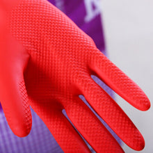 New Kitchen Wash Dishes Cleaning Waterproof Long Sleeve Rubber Latex Gloves Tools J4U66