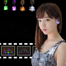New LED Flashing Light Up Earring Bling Dance Party Disco Ear Studs  J4U66
