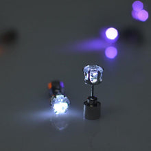 New LED Flashing Light Up Earring Bling Dance Party Disco Ear Studs  J4U66