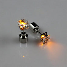 New LED Flashing Light Up Earring Bling Dance Party Disco Ear Studs  J4U66