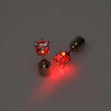 New LED Flashing Light Up Earring Bling Dance Party Disco Ear Studs  J4U66