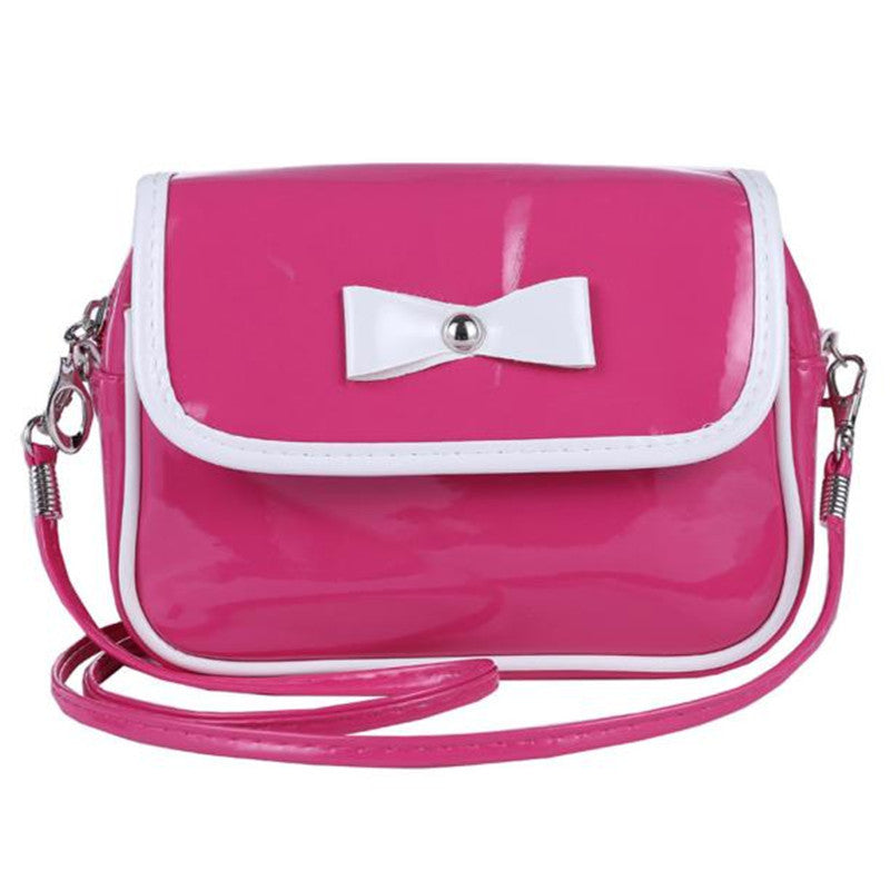 Ladies Women 7 Messenger Bags PU Leather Tote Satchel Fashion Lovely Girl Bowknot Crossbody Shoulder Handbags  J4U66