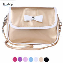 Ladies Women 7 Messenger Bags PU Leather Tote Satchel Fashion Lovely Girl Bowknot Crossbody Shoulder Handbags  J4U66
