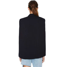 Ladies Long Sleeve Lapel Cape Poncho Office Jacket Cloak Blazer Suit Coat P1 J4U66