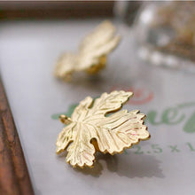 Leaf Brooch Pins Gift For Women Man Lovers' Jewelry Gold Sliver Color S  J4U66