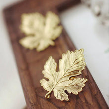 Leaf Brooch Pins Gift For Women Man Lovers' Jewelry Gold Sliver Color S  J4U66