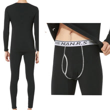 Men 2pcss Spandex Thermal Underwear Pajama Set Long Johns Tops Bottoms L-XXXL P1 J4U66