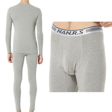 men 2pcs spandex thermal underwear pajama set long johns tops bottomxxxl J4U66