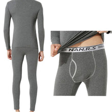 Men 2pcss Spandex Thermal Underwear Pajama Set Long Johns Tops Bottoms L-XXXL P1 J4U66