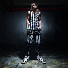 Men Hiphop Tank Tops American Flag Printed Vest Mens Undershirt For Men Bodybuilding Sleeveless Tank Top J4U66
