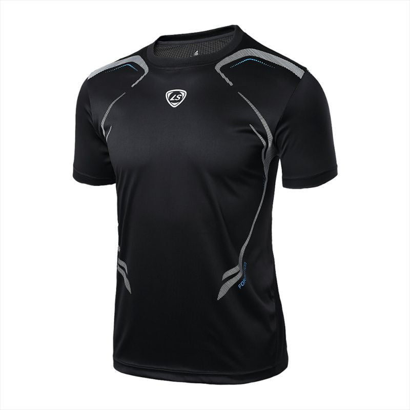New Men T-shirt Fitness Quick Dry Casual Stretch Top Tee Shirt M/L/XL/2XL Tshirt Homme J4U66