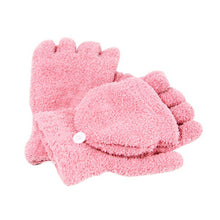 New Men Women Gloves Warm Half Finger Flip Knitted Mittens Glove 6 Colors  J4U66