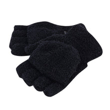 New Men Women Gloves Warm Half Finger Flip Knitted Mittens Glove 6 Colors  J4U66