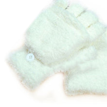 New Men Women Gloves Warm Half Finger Flip Knitted Mittens Glove 6 Colors  J4U66