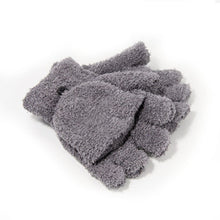 New Men Women Gloves Warm Half Finger Flip Knitted Mittens Glove 6 Colors  J4U66