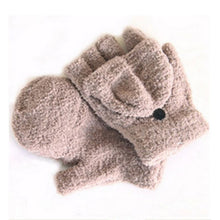 New Men Women Gloves Warm Half Finger Flip Knitted Mittens Glove 6 Colors  J4U66