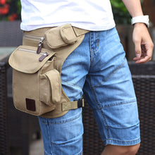 Men's Canvas Hip Belt Bum Fanny Pack Waist Multifunction Leg Bag men women travel Waist Bag Money Belt Bag bolso cintura J4U66
