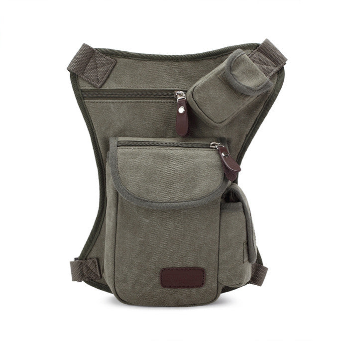 Men's Canvas Hip Belt Bum Fanny Pack Waist Multifunction Leg Bag men women travel Waist Bag Money Belt Bag bolso cintura J4U66