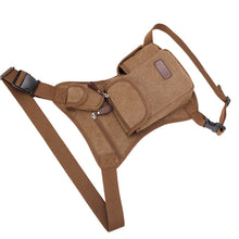 Men's Canvas Hip Belt Bum Fanny Pack Waist Multifunction Leg Bag men women travel Waist Bag Money Belt Bag bolso cintura J4U66