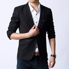 Men's Formal Fit Suit One Button Blazer Casual Slim Coat Jacket TopasculinoJFY66