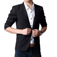 Men's Formal Fit Suit One Button Blazer Casual Slim Coat Jacket TopasculinoJFY66