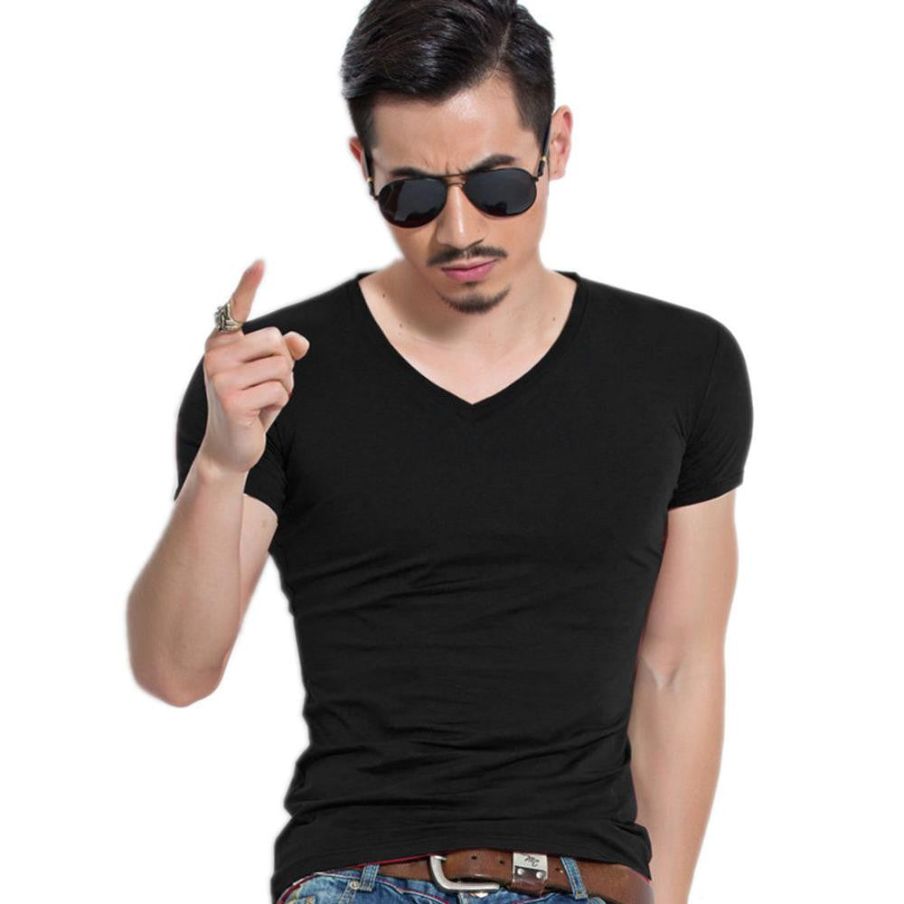 Mens Tops Tees Short Sleeve t shirt Man,Men's T-shirt men's  v neck T shirt men J4U66