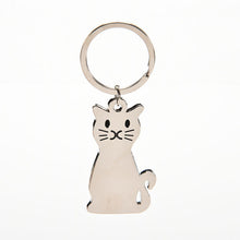Metal cat keychains key rings animal key chains personalized car key holder pendant women bag charms key ring J4U66
