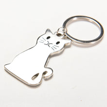 Metal cat keychains key rings animal key chains personalized car key holder pendant women bag charms key ring J4U66