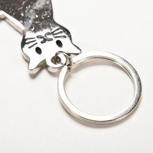 Metal cat keychains key rings animal key chains personalized car key holder pendant women bag charms key ring J4U66