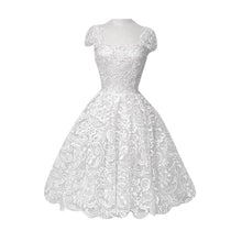 Noble Mid Chiffon Dress Formal Gown White Lace Dresses P1 J4U66