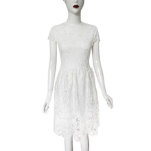 Noble Mid Chiffon Dress Formal Gown White Lace Dresses P1 J4U66