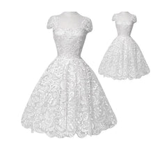 Noble Mid Chiffon Dress Formal Gown White Lace Dresses P1 J4U66