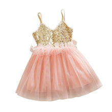 princess girls kids baby sequins wedding tulle tutu dress sundress girl party dress J4U66